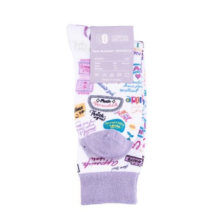 Custom Mid-Calf DTG Cotton Socks - Front View Custom Mid-Calf DTG Cotton Socks - Front View