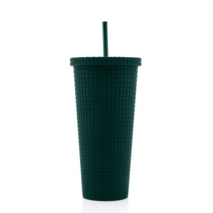 Custom 24 oz Recycled Squared Tumbler - Dark Green Custom 24 oz Recycled Squared Tumbler - Dark Green