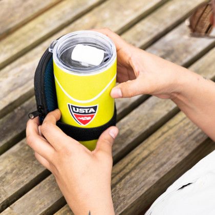 Custom 20 oz Azure Sports Tumbler - Tennis Lifestyle View Custom 20 oz Azure Sports Tumbler - Tennis Lifestyle View