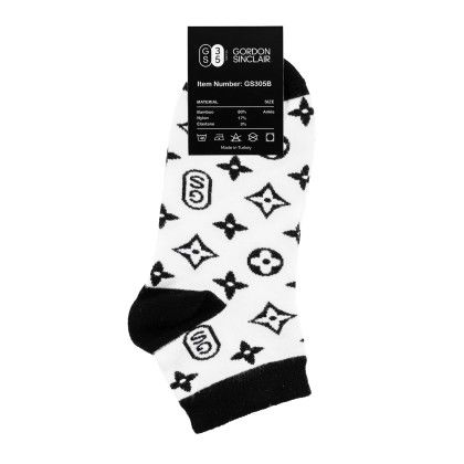 Custom Ankle Bamboo Socks - Front View 