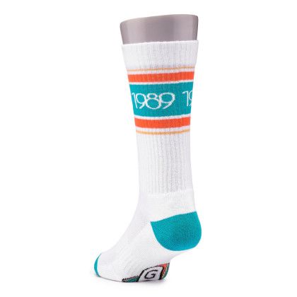 Custom Athletic Cotton Blend Socks - Back View 