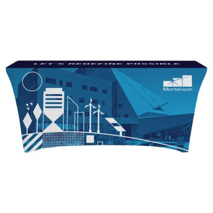 Custom 6 ft Stretch Table Throw