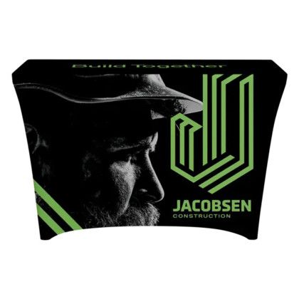 Custom 4 ft Stretch Table Throw 