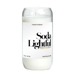 Custom Flicker 16 oz Soda Shape Candle - Clear