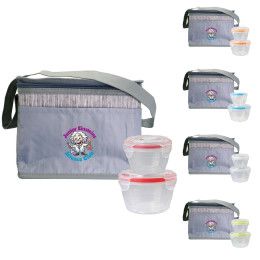 Custom Nested Gray Graph Lunch Set - All Colors 