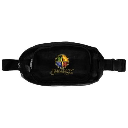 Custom Recycled Multi-Pocket Mesh Fanny Pack - Black 