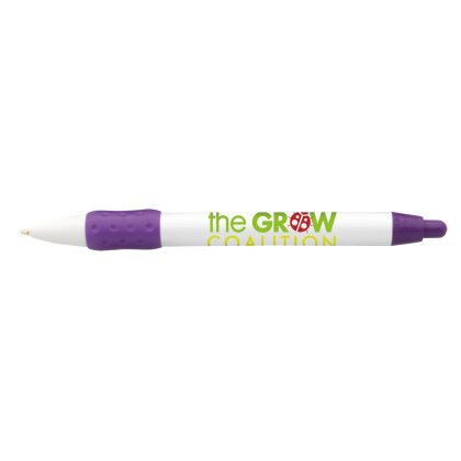 Custom WideBody Color Grip Pen - Purple 