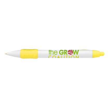 Custom WideBody Color Grip Pen - Yellow 