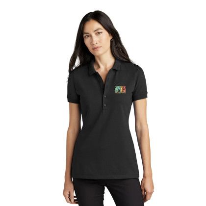 Custom Mercer+Mettle Women's Stretch Heavyweight Pique Polo - Deep Black Custom Mercer+Mettle Women's Stretch Heavyweight Pique Polo - Deep Black