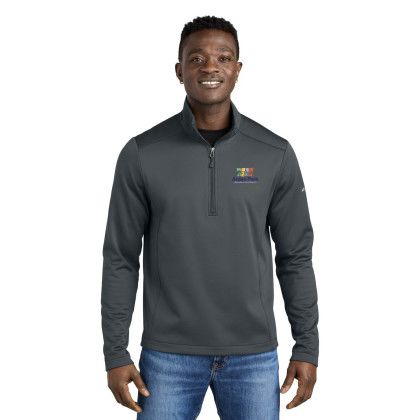 Custom Eddie Bauer Smooth Mid Layer Fleece 1/2-Zip - Iron Gate
