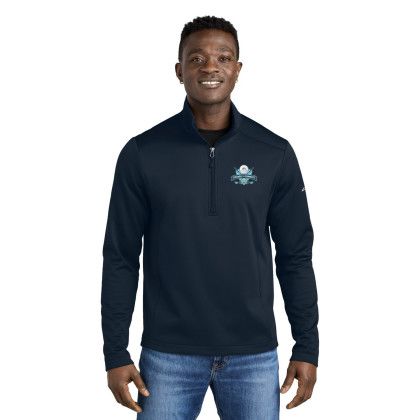 Custom Eddie Bauer Smooth Mid Layer Fleece 1/2-Zip - River Blue