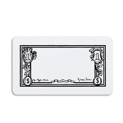 Custom Dollar Bill Jar Opener - Full Color - White