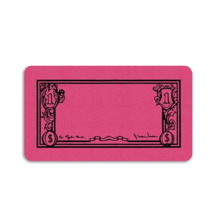 Custom Dollar Bill Jar Opener - Full Color - Pink