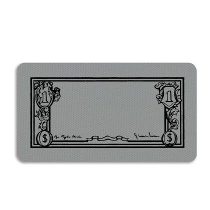 Custom Dollar Bill Jar Opener - Full Color - Gray