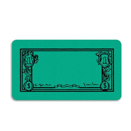 Custom Dollar Bill Jar Opener - Full Color - Green