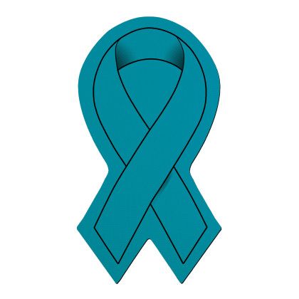 Custom Jumbo "Awareness Ribbon" Opener - Full Color - Teal Custom Jumbo "Awareness Ribbon" Opener - Full Color - Teal