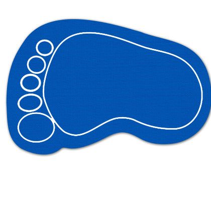 Custom Foot Jar Opener - Full Color - Blue