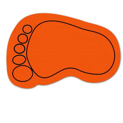Custom Foot Jar Opener - Full Color - Orange