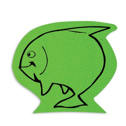 Custom Fish Jar Opener - Full Color - Hot Green