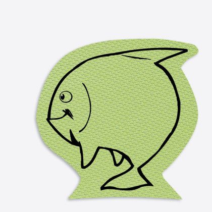 Custom Fish Jar Opener - Full Color - Sage Green