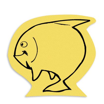 Custom Fish Jar Opener - Full Color - Yellow