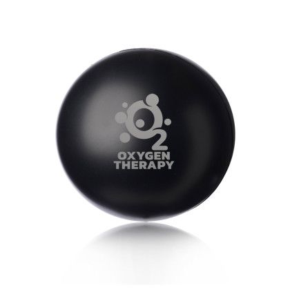 Custom Jumbo Round Foam Stress Balls - Black Custom Jumbo Round Foam Stress Balls - Black