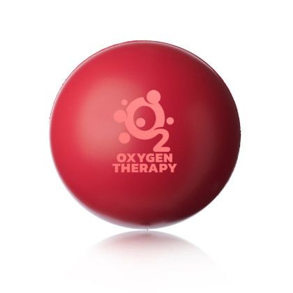 Custom Jumbo Round Foam Stress Balls - Red Custom Jumbo Round Foam Stress Balls - Red