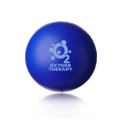 Custom Jumbo Round Foam Stress Balls - Blue Custom Jumbo Round Foam Stress Balls - Blue
