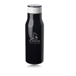 Custom Parvo 25 oz. Soft Plastic Water Bottles - Black