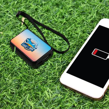 Custom UL 1000mAh NanoCharge Full Color Power Bank - Lifestyle View 
