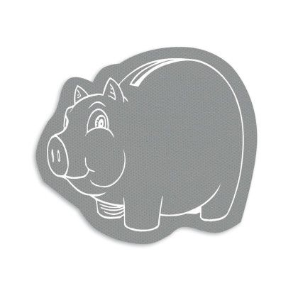 Custom Piggy Jar Opener - Full Color - Gray