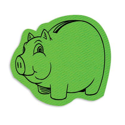 Custom Piggy Jar Opener - Full Color - Lime Green