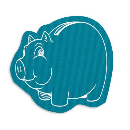 Custom Piggy Jar Opener - Full Color - Teal