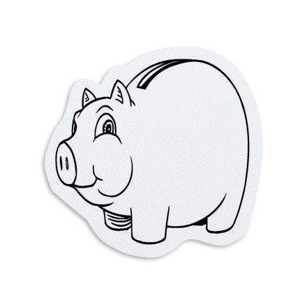 Custom Piggy Jar Opener - Full Color - White