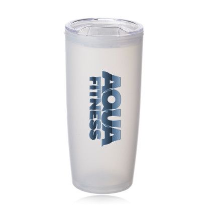 Custom Denali 22 oz. Plastic Double Wall Tumbler - White Custom Denali 22 oz. Plastic Double Wall Tumbler - White