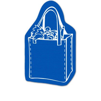 Custom Shopping Bag Jar Opener - Full Color - Blue