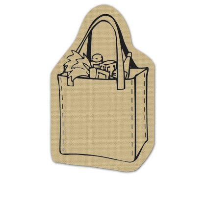 Custom Shopping Bag Jar Opener - Full Color - Cream