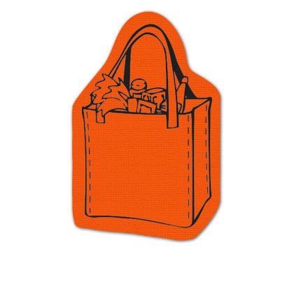 Custom Shopping Bag Jar Opener - Full Color - Orange