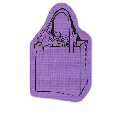 Custom Shopping Bag Jar Opener - Full Color - Purple