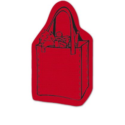 Custom Shopping Bag Jar Opener - Full Color - Red