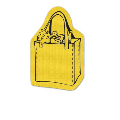 Custom Shopping Bag Jar Opener - Full Color - Yellow