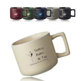 Custom Sandpoint 14 oz. Latte Ceramic Mugs - All Colors 