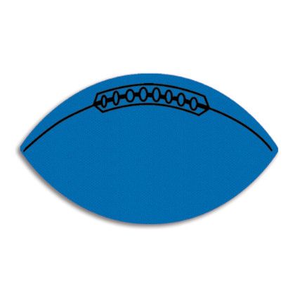 Custom Football Jar Opener - Full Color - Blue
