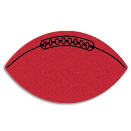 Custom Football Jar Opener - Full Color - Red