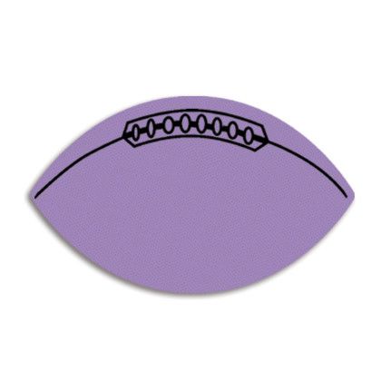 Custom Football Jar Opener - Full Color - Purple