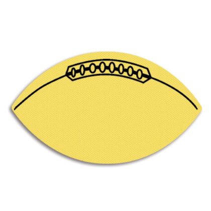 Custom Football Jar Opener - Full Color - Yellow