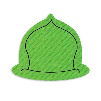 Custom Fire Helmet Jar Opener - Full Color - Hot Green