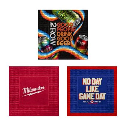 Custom Bar Impressions Bar Mat 14" x 14" 