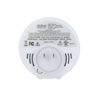 Custom Illuminated Essential Oil Wall Diffuser with Essential Oil - Bottom View 