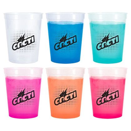 Custom 16 oz Color Changing Stadium Cup